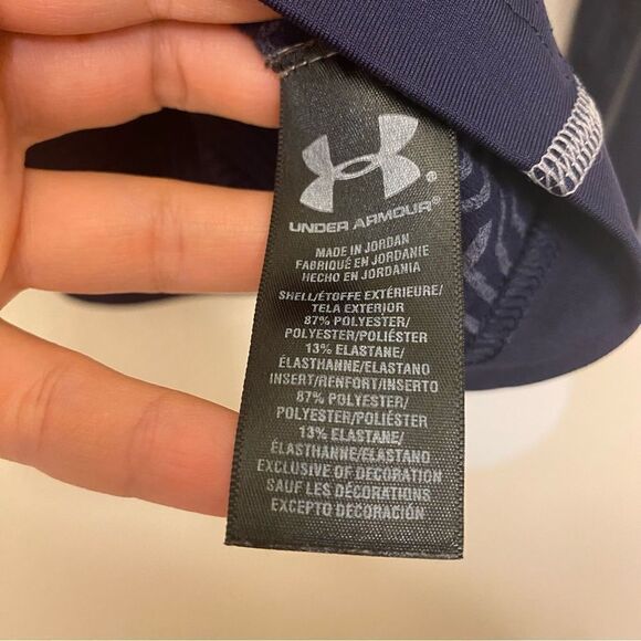 Under Armour mens blue Compression gold gear fleece lined long sleeve top mock S - Picture 9 of 12